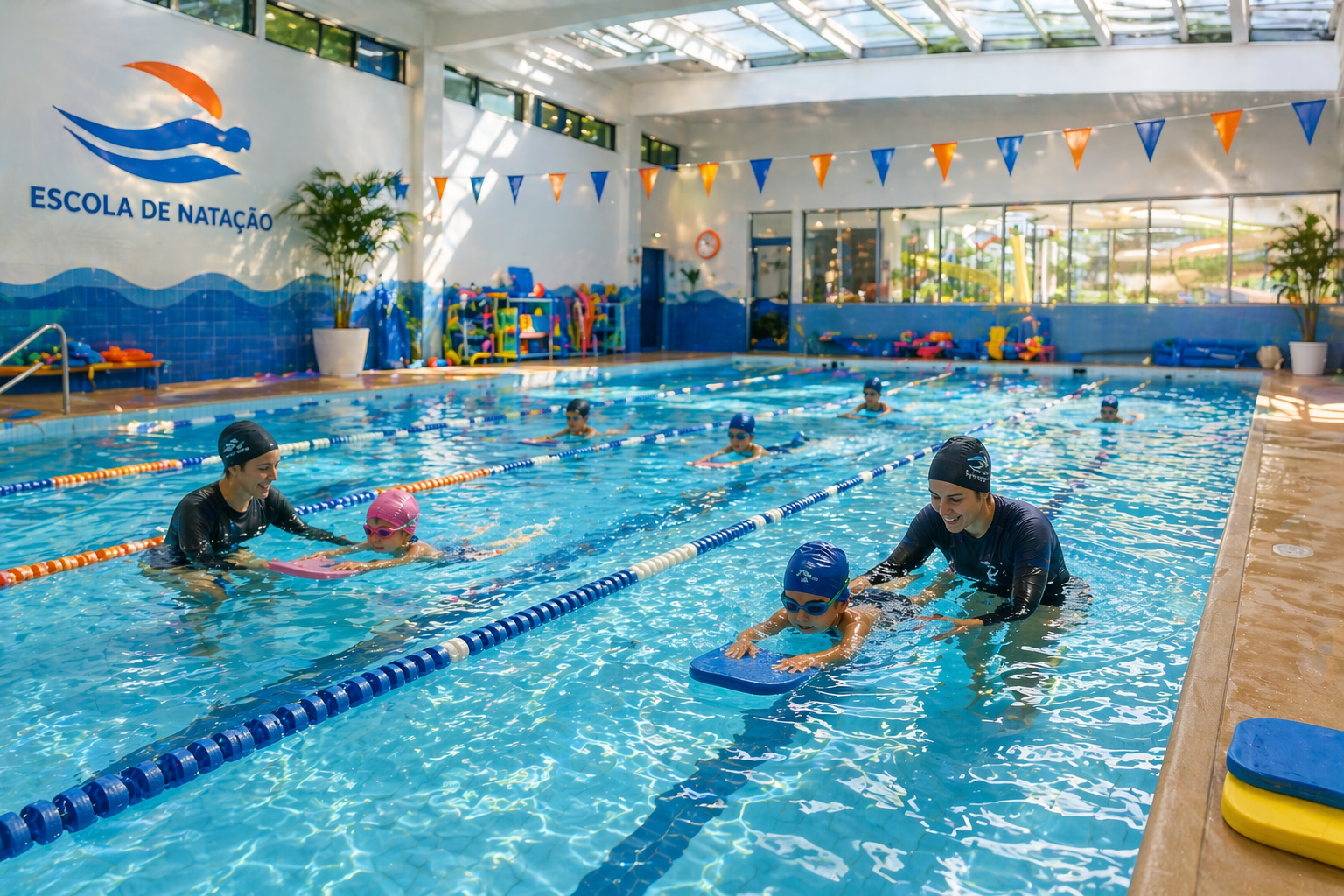 Piscina em academia